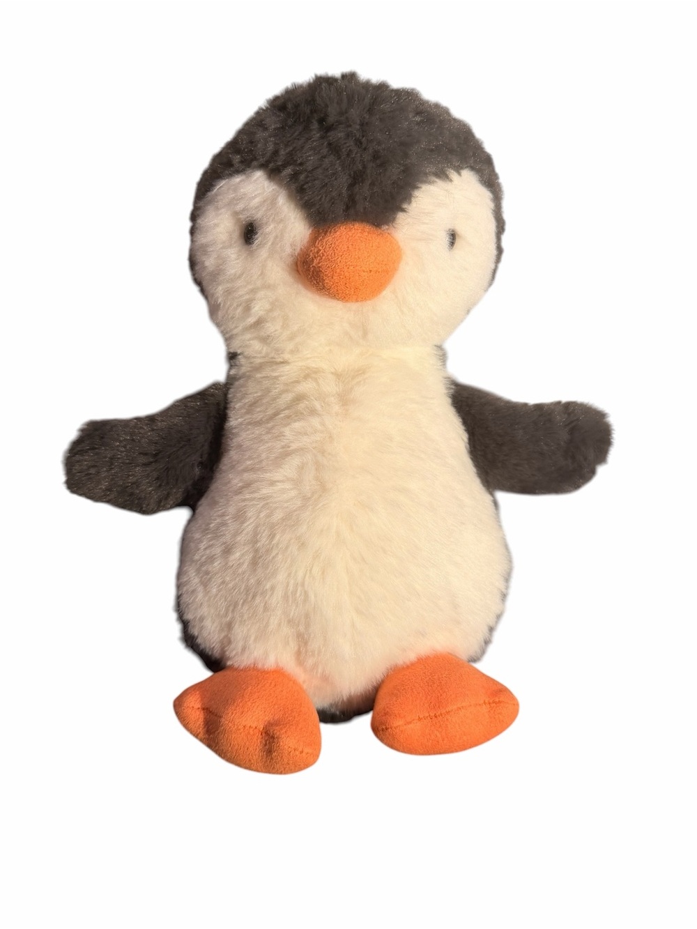 Jellycat Plush Penguin in Cream, Gray & Orange